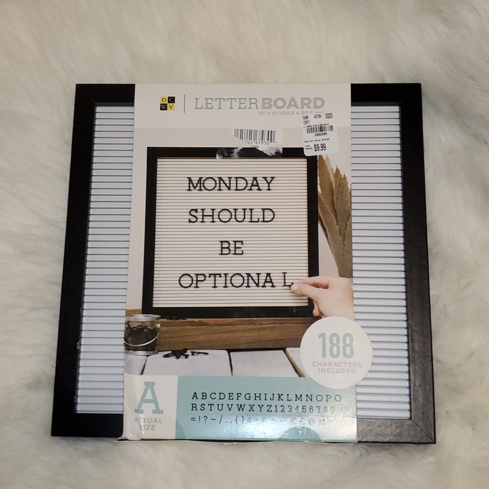 Letter Board 12" X 12"